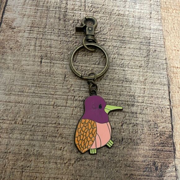 Sakroots Collectible Kiwi Bird Key Fob Chain - Picture 1 of 4